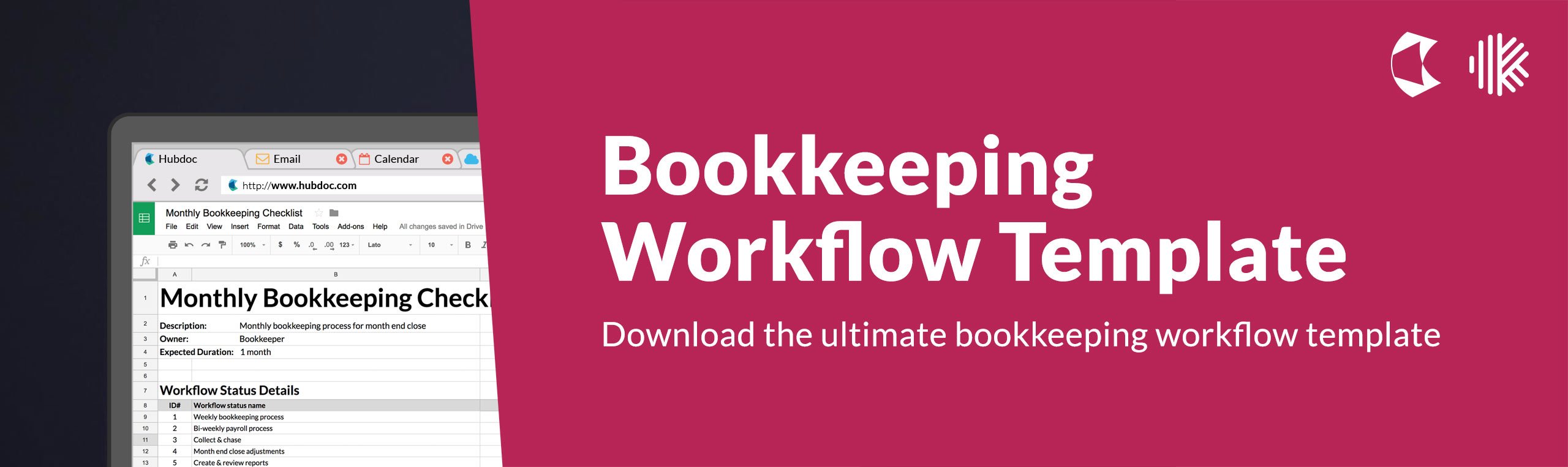 bookkeeping workflow template